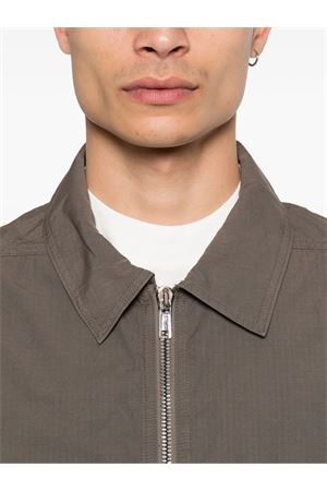 Light brown cotton zip-up jacket RICK OWENS DRKSHDW | DU01F4783CR34